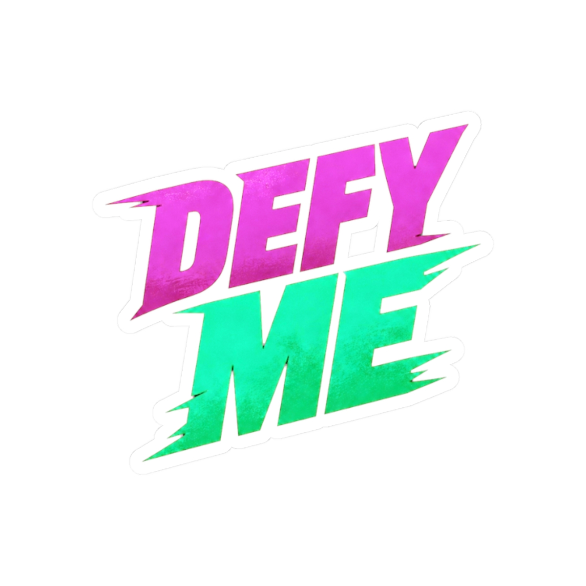 Defy Me Sticker | Bold Vinyl Decal for Everyday Style | Tahereh Mafi - alternate angle 3, merchandise